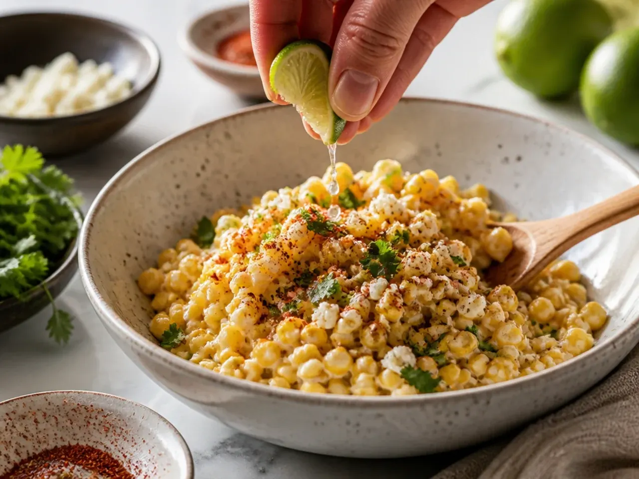 street corn chicken rice bowl tasteful recipes recipe step 5
