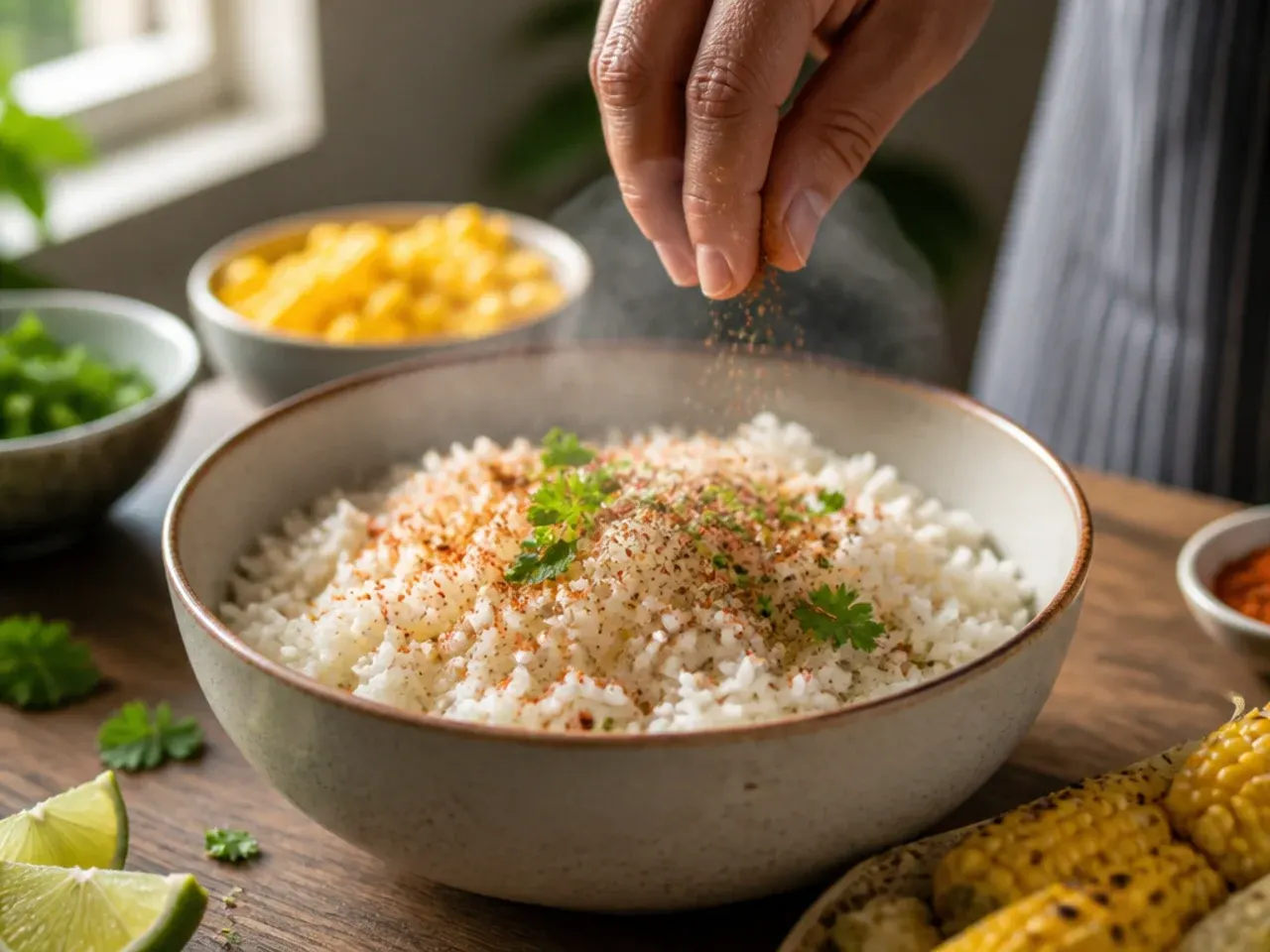 street corn chicken rice bowl tasteful recipes recipe step 9