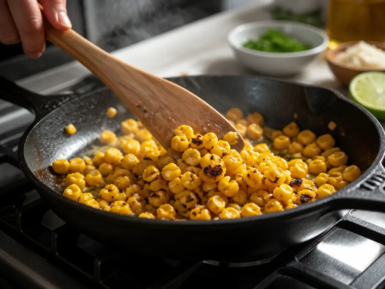 street corn chicken rice bowl recipe step 4