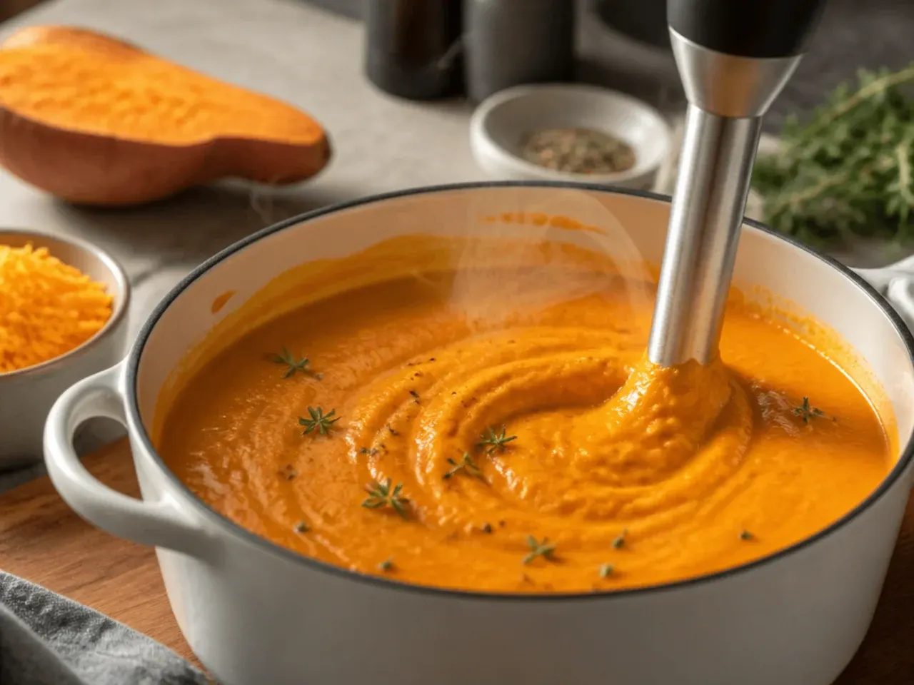 sweet potato soup recipe step 5