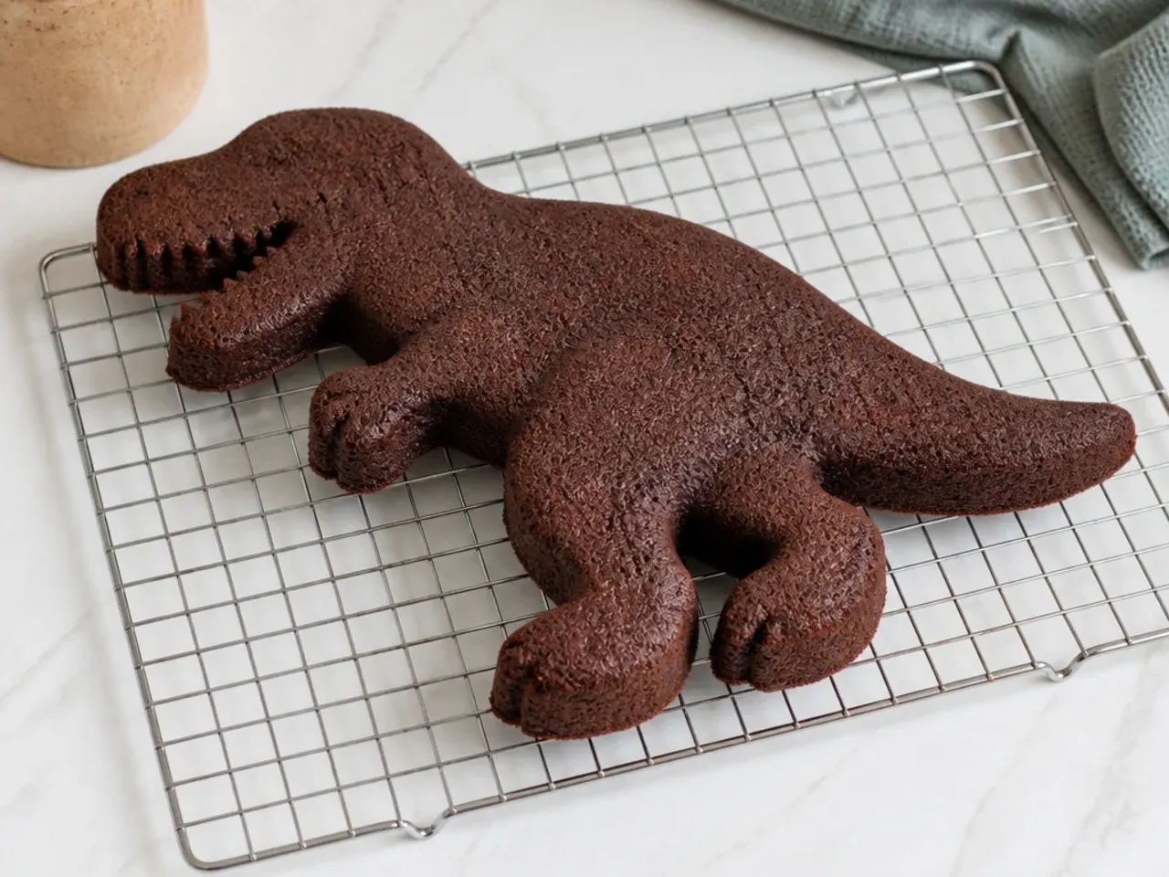t rex cake — step 6: cool completely