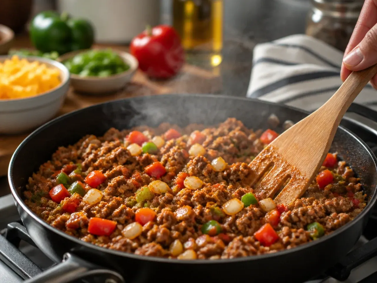 taco cornbread casserole recipe step 3
