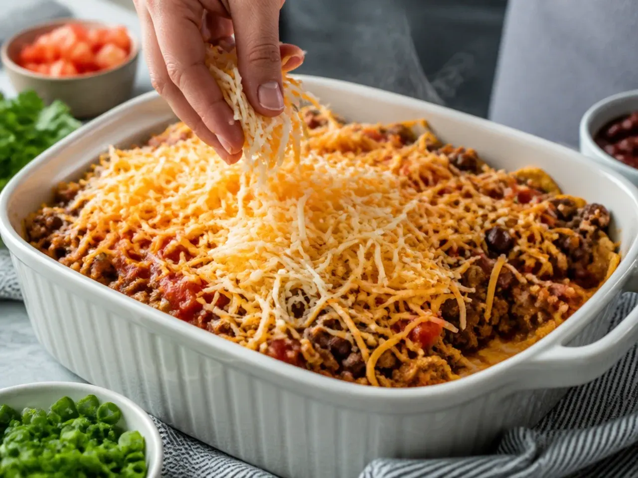 taco cornbread casserole recipe step 6
