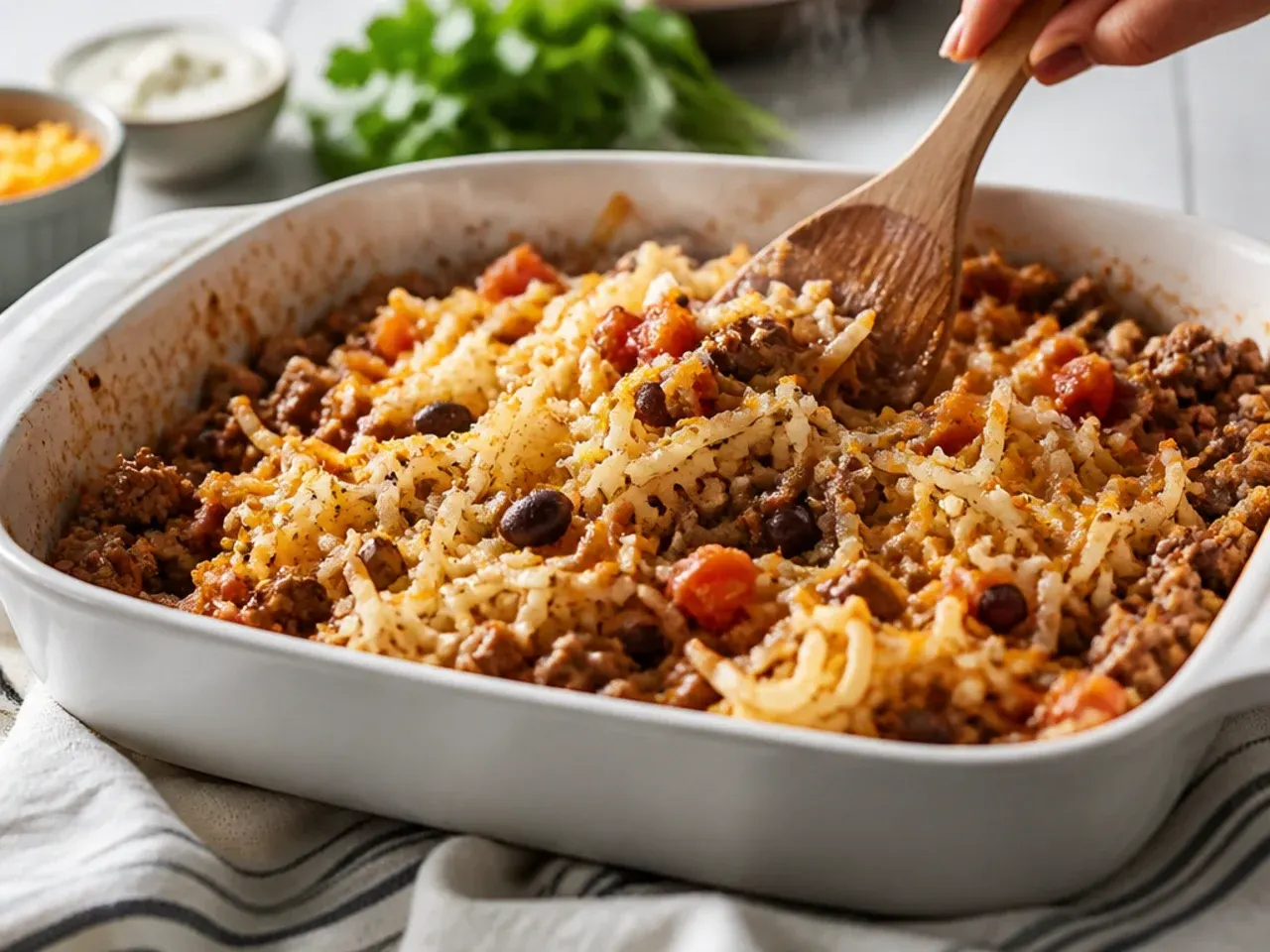 taco hashbrown casserole recipe step 4