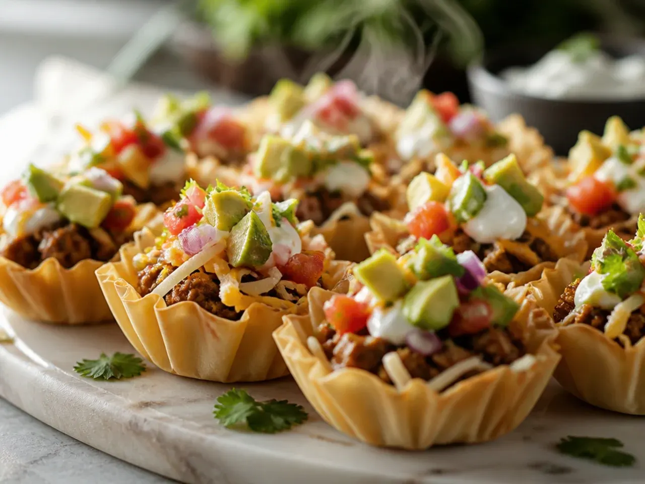 Container of cooked taco beef filling ready to freeze for later use