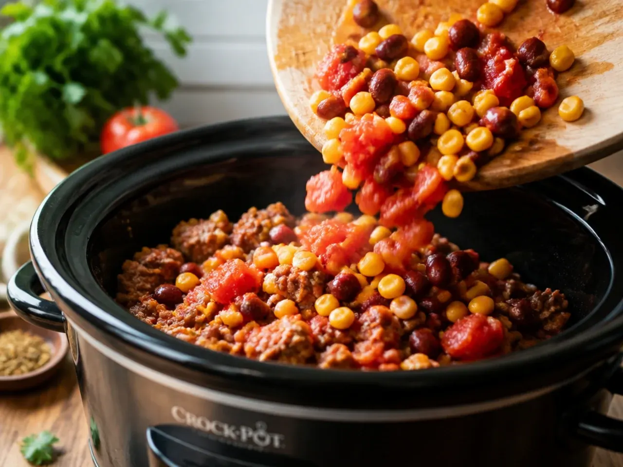 taco soup crock pot recipe step 3