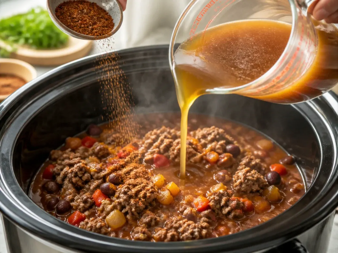 taco soup crock pot recipe step 4