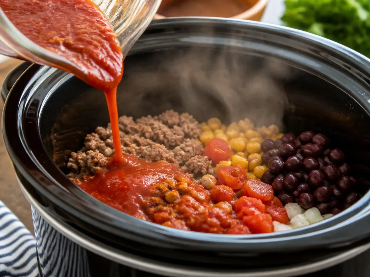 taco soup crock pot recipe step 5