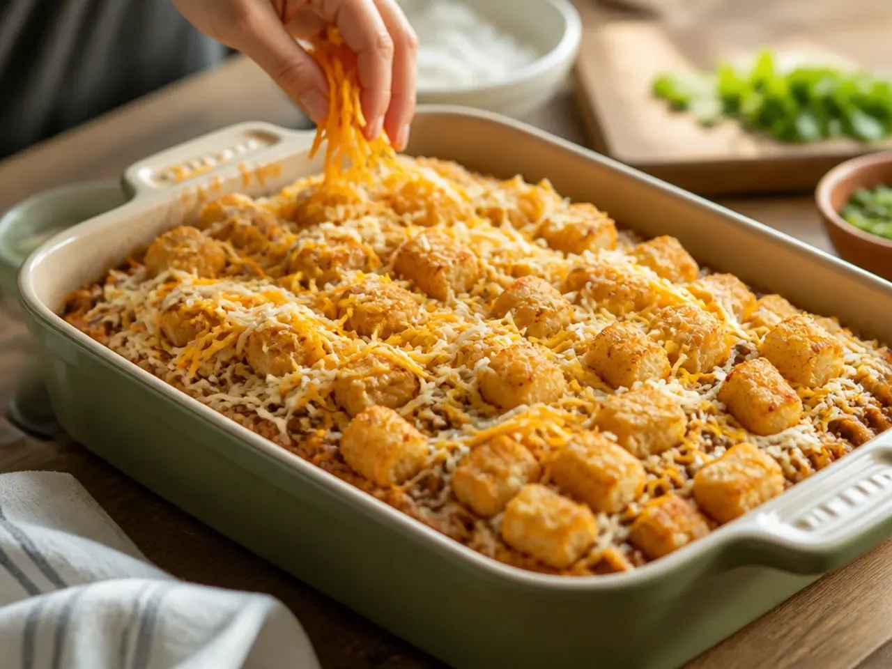 taco tater tot casserole recipe step 1