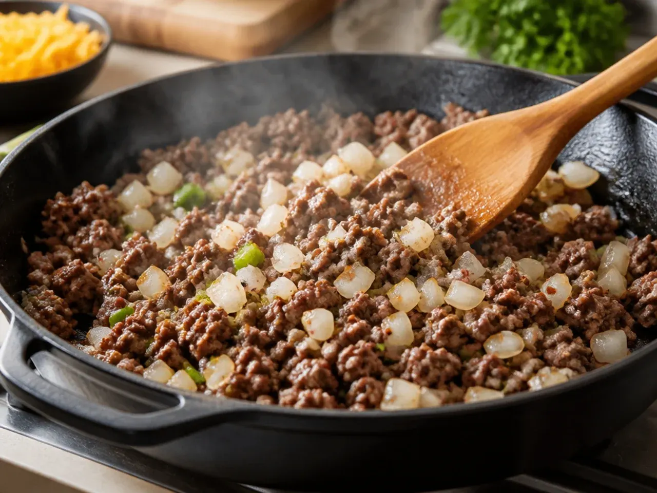 taco tater tot casserole recipe step 2