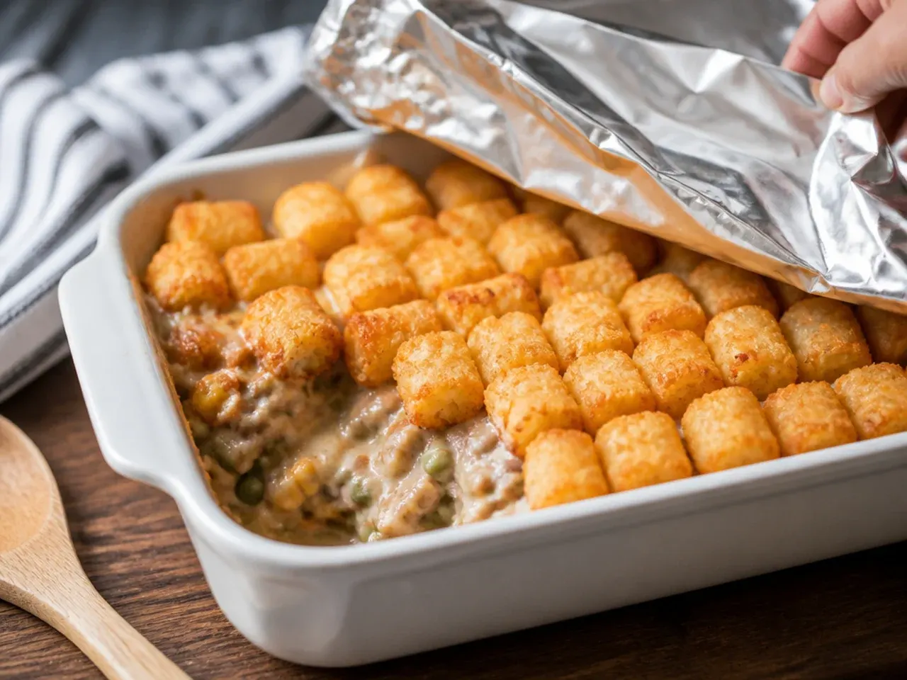 tater tot casserole with ground beef recipe step 6
