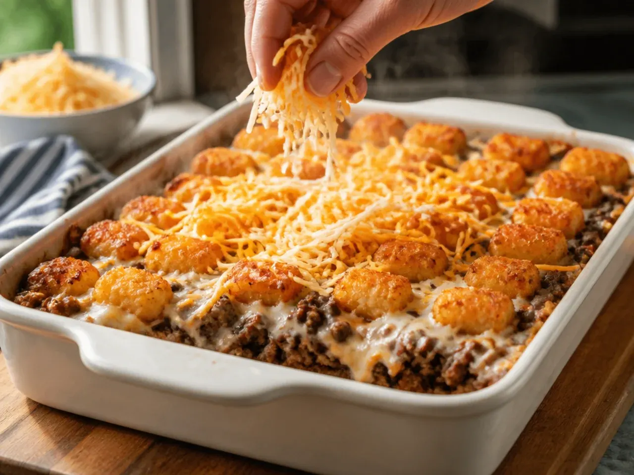 tater tot casserole with ground beef recipe step 7