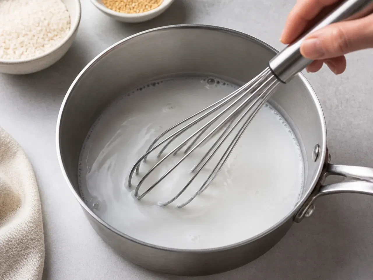 thai mango sticky rice — step 3: make the coconut mixture