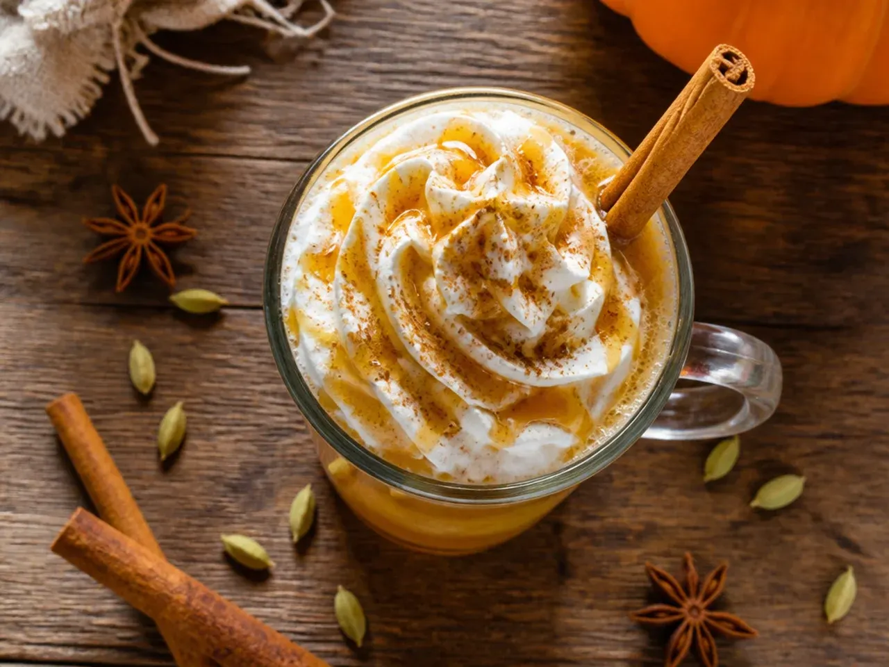 Steaming mug of classic hot buttered rum with a pat of butter melting on top