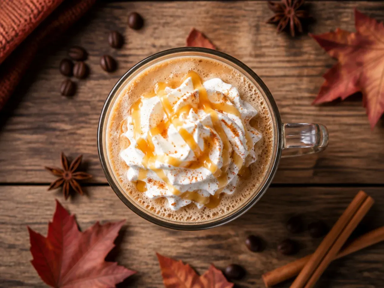 Easy spiced coffee in a simple mug with steam rising and a cinnamon stick stirrer