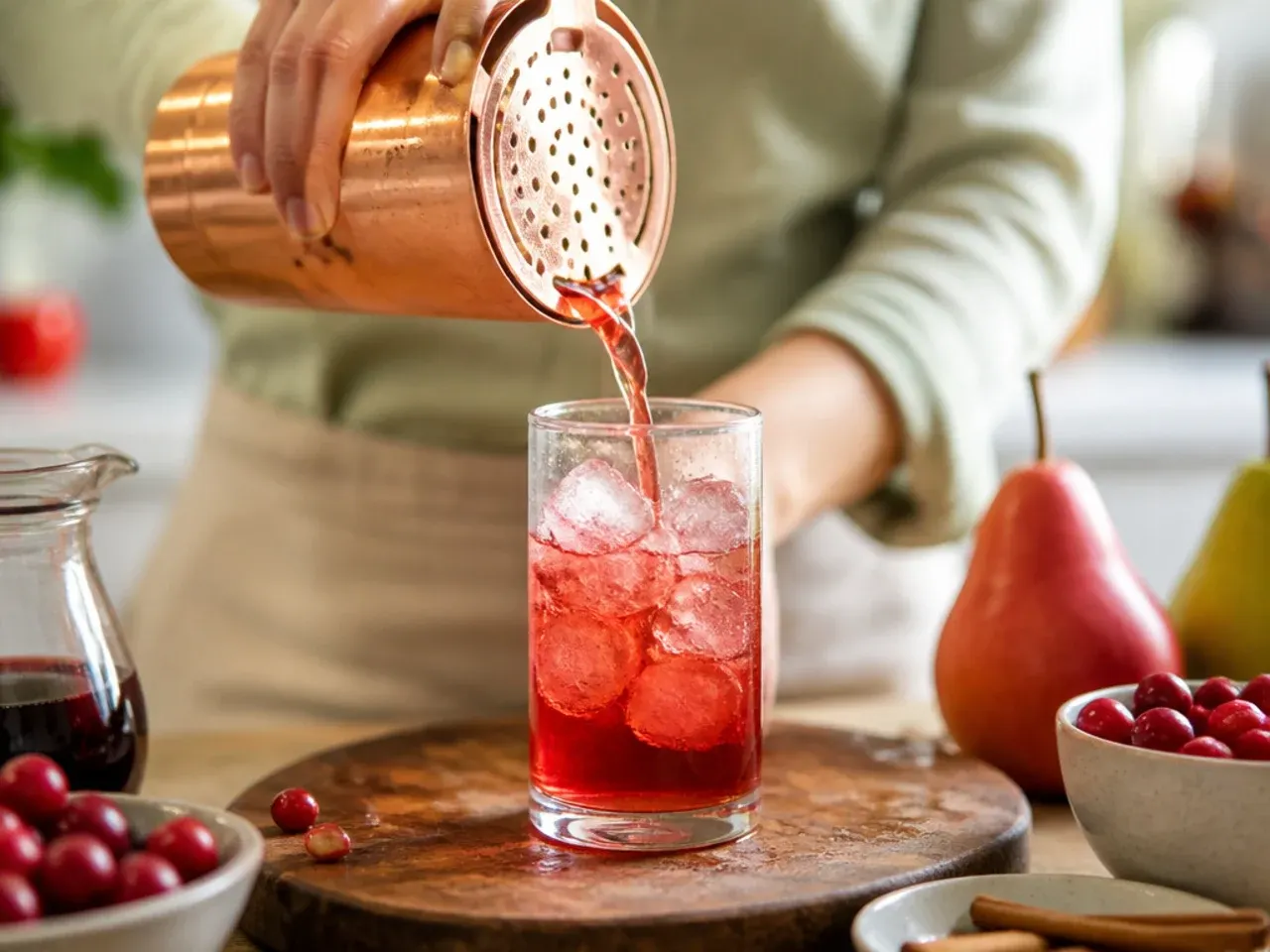 thanksgiving mocktail drinks recipe step 2
