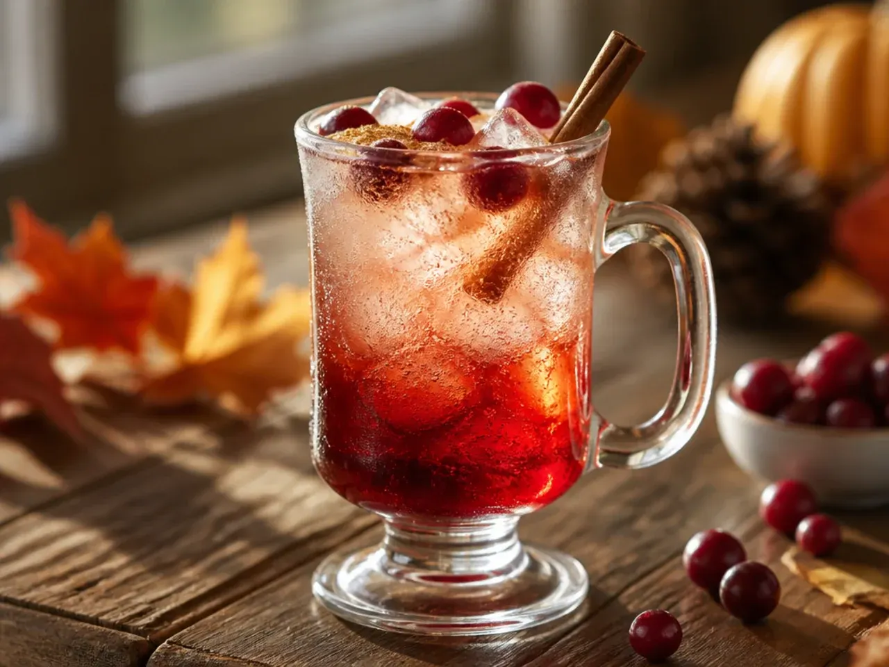 Champagne flute showing a distinct layered gradient of dark cranberry juice beneath pale sparkling wine