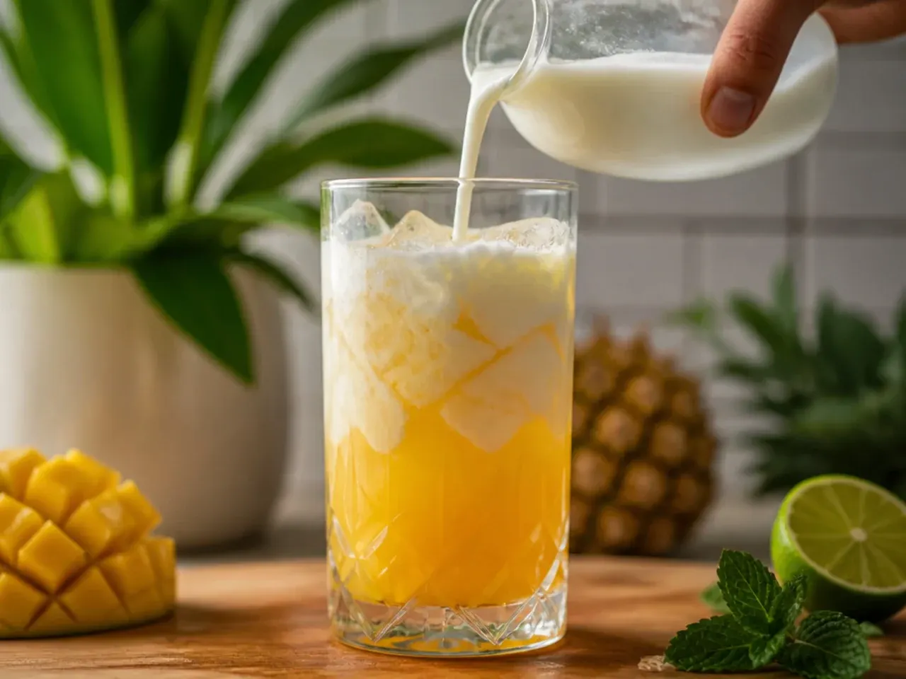 tropical drinks non alcoholic recipe step 3