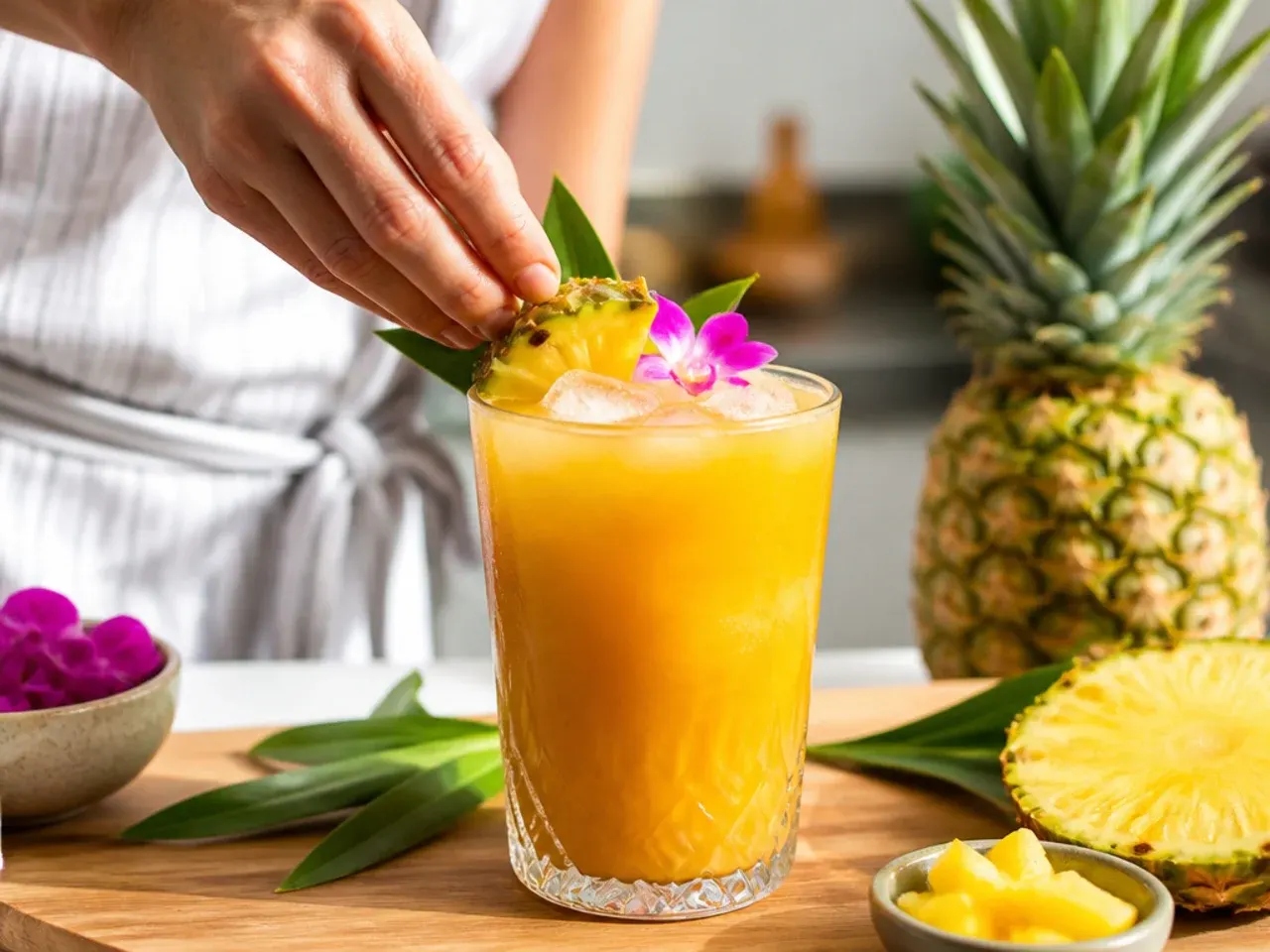 tropical drinks non alcoholic recipe step 6