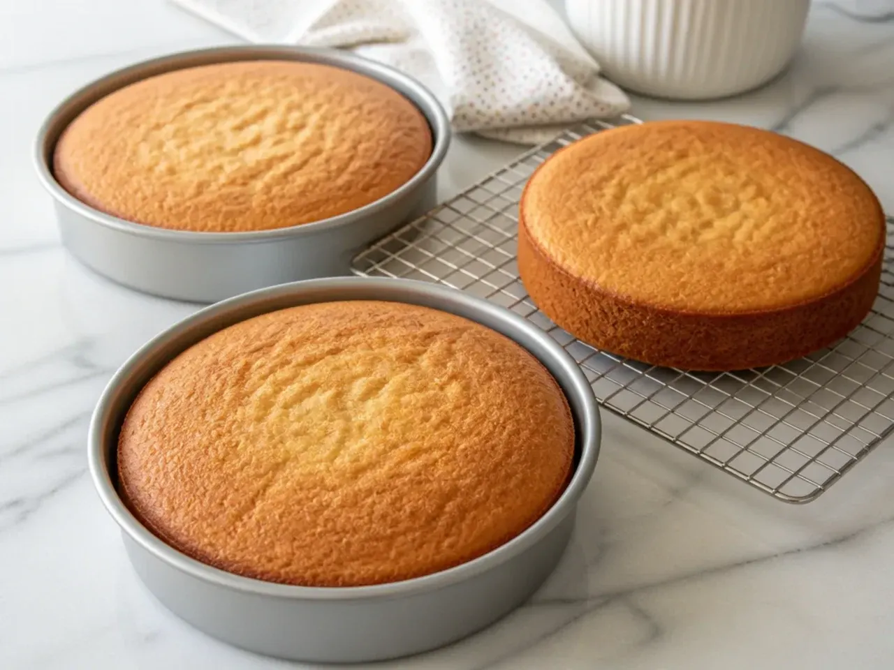 unicorn cake designs — step 4: bake and cool