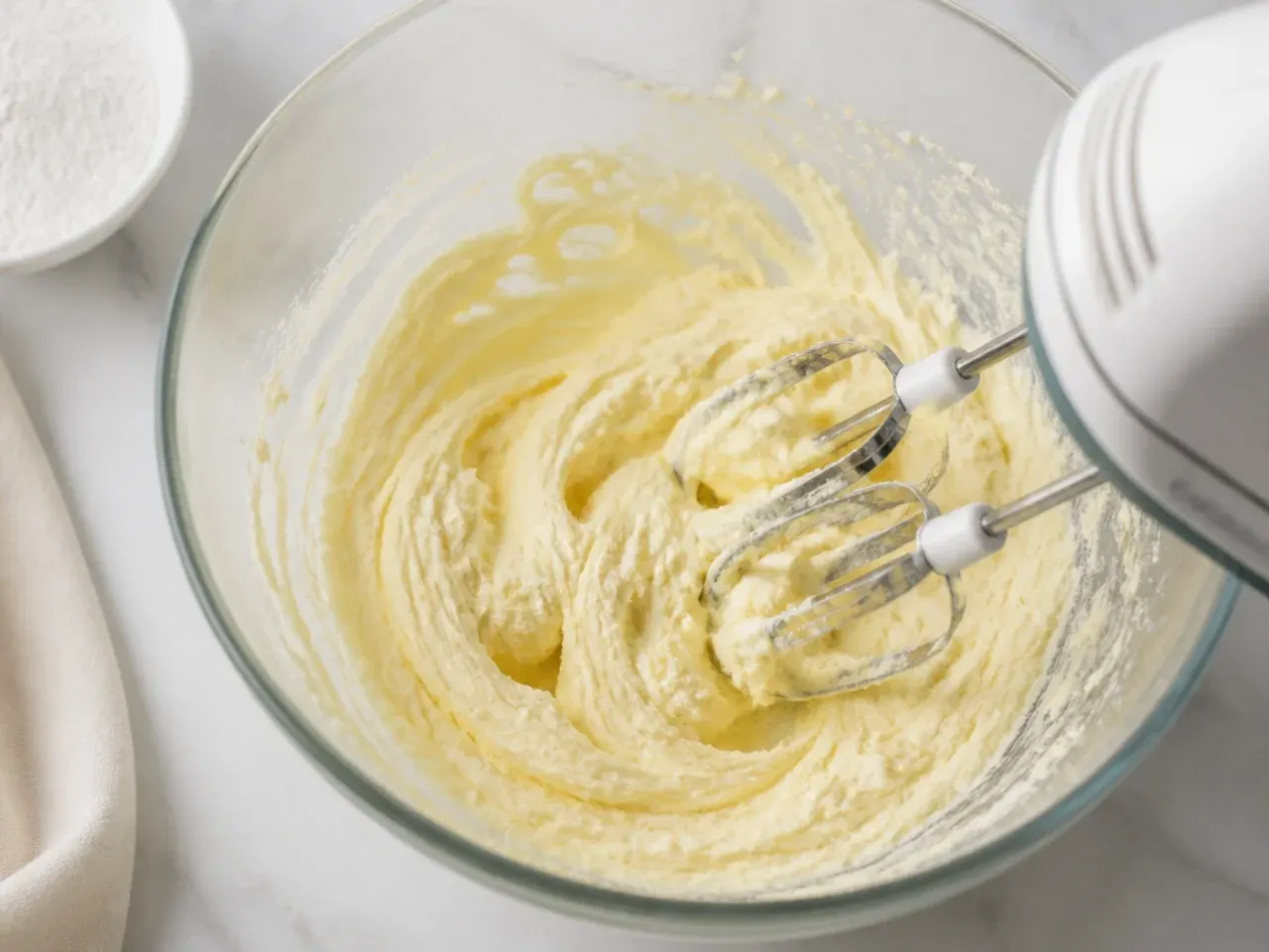 unicorn cupcakes — step 2: cream butter and sugar
