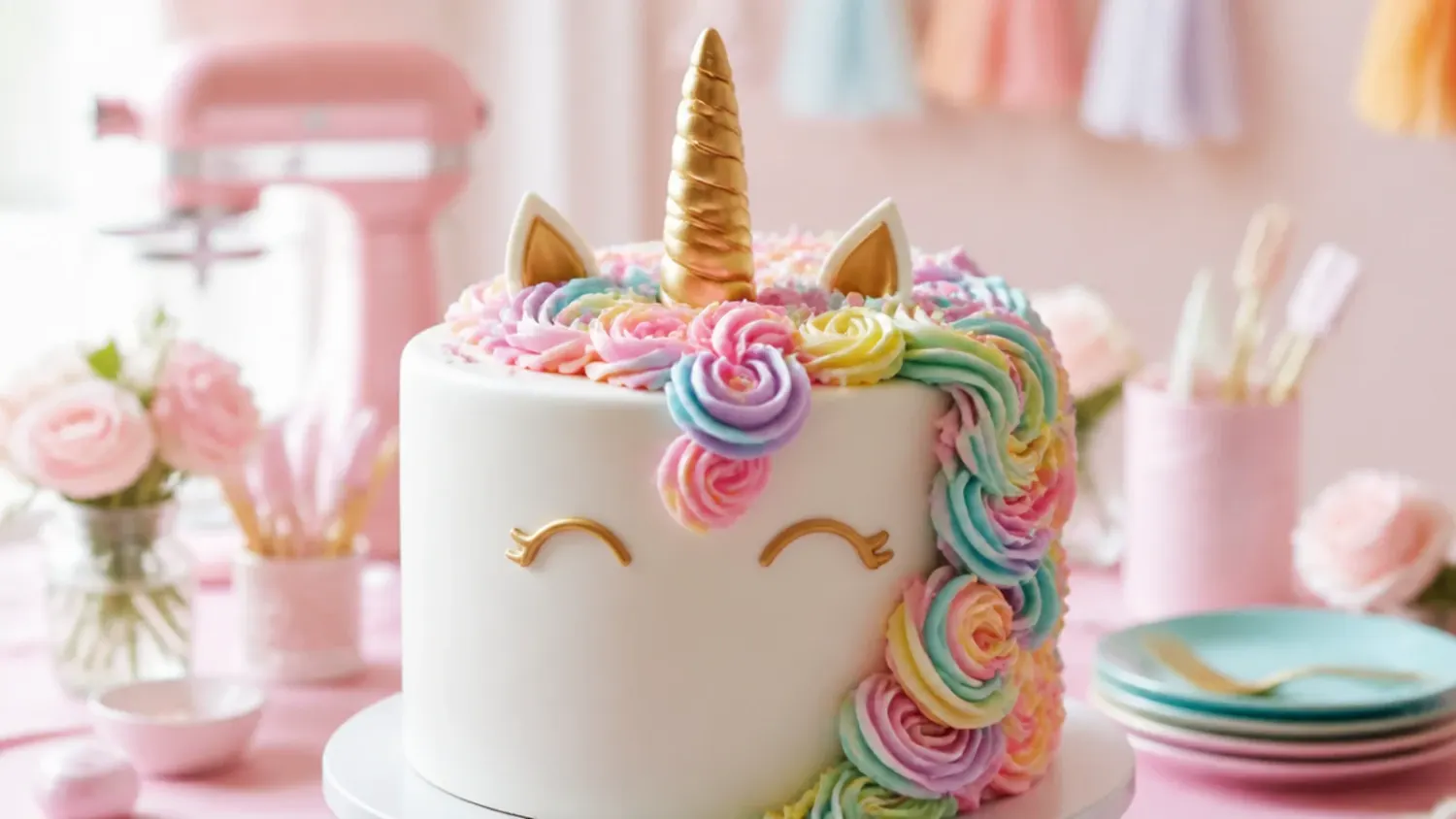 unicorn fondant cake — 7 Steps to a Beautiful Unicorn Fondant Cake