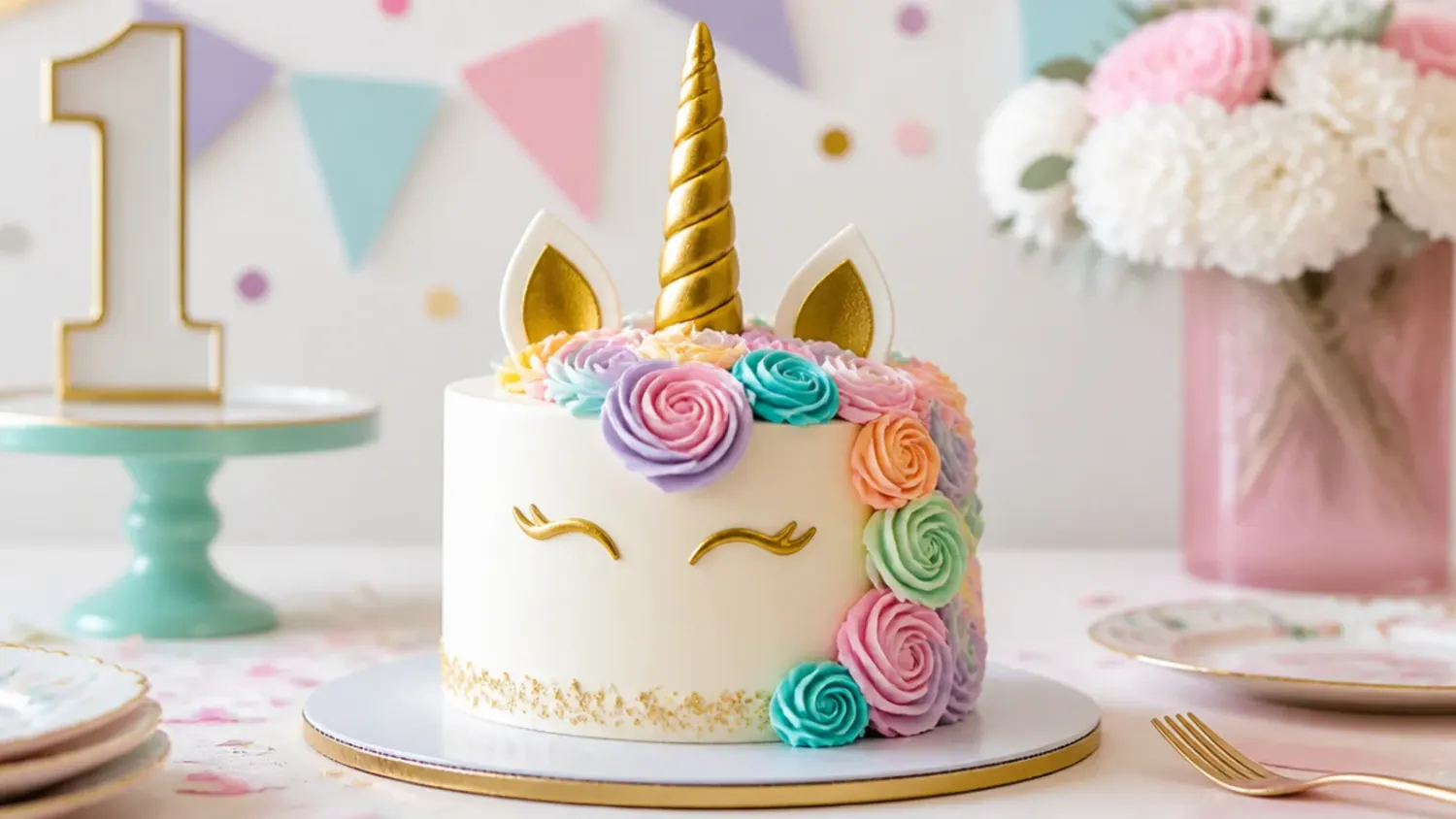 unicorn smash cake — 15 Cute Unicorn Smash Cakes for 1st Party