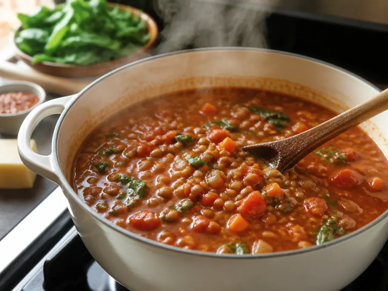 vegan lasagna soup recipe step 9