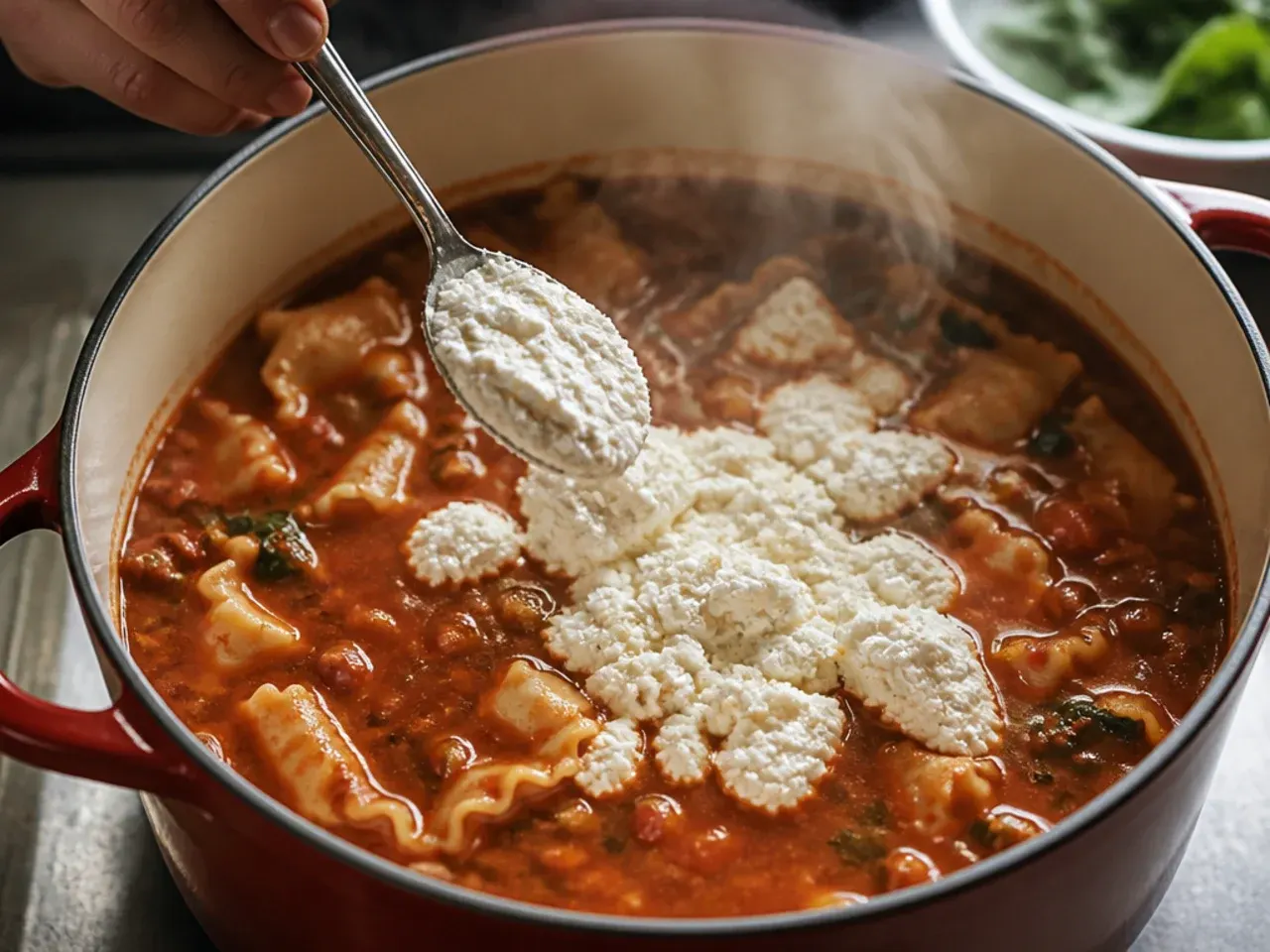 vegan lasagna soup recipe step 19