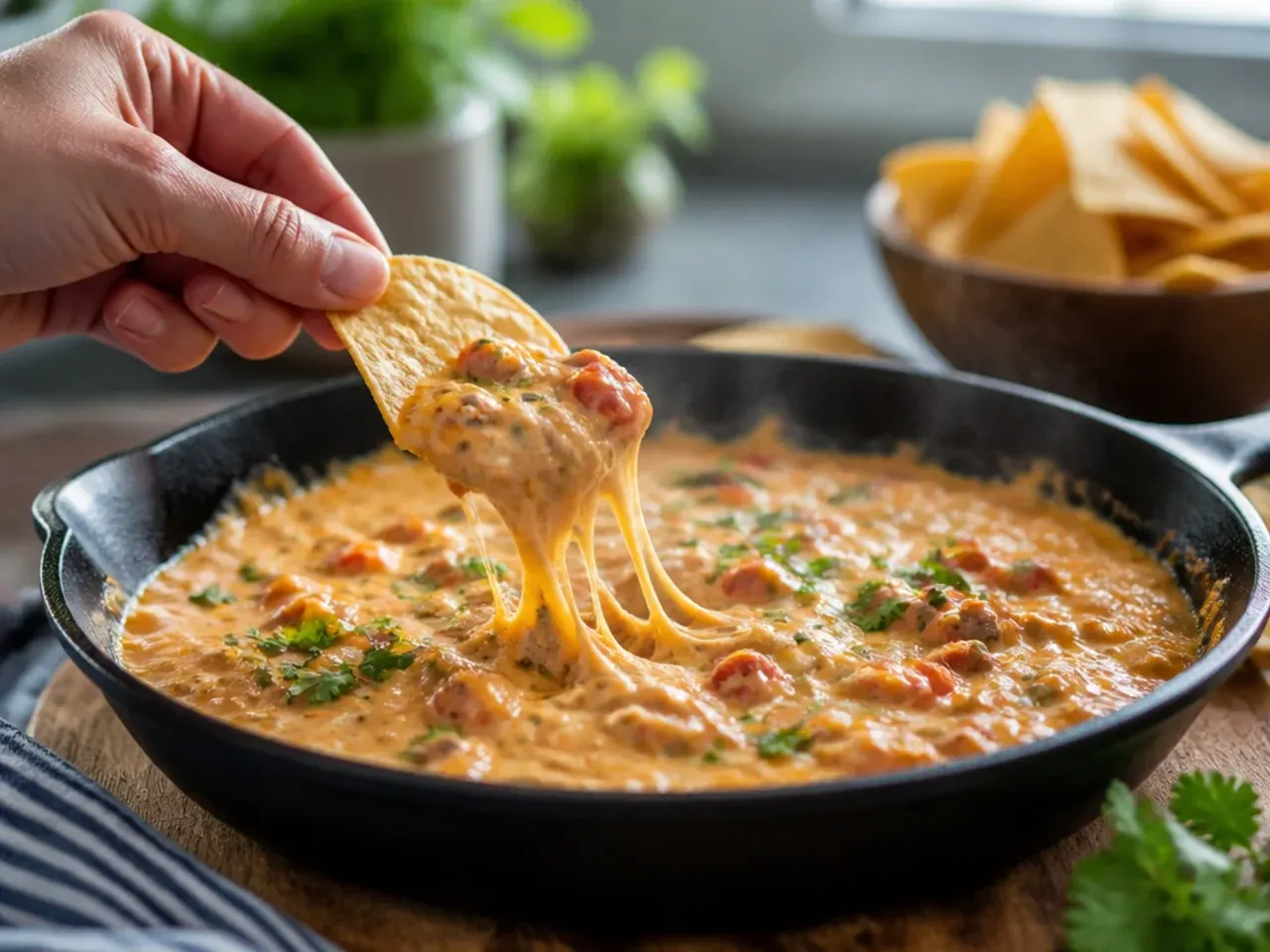 velveeta rotel dip recipe step 7