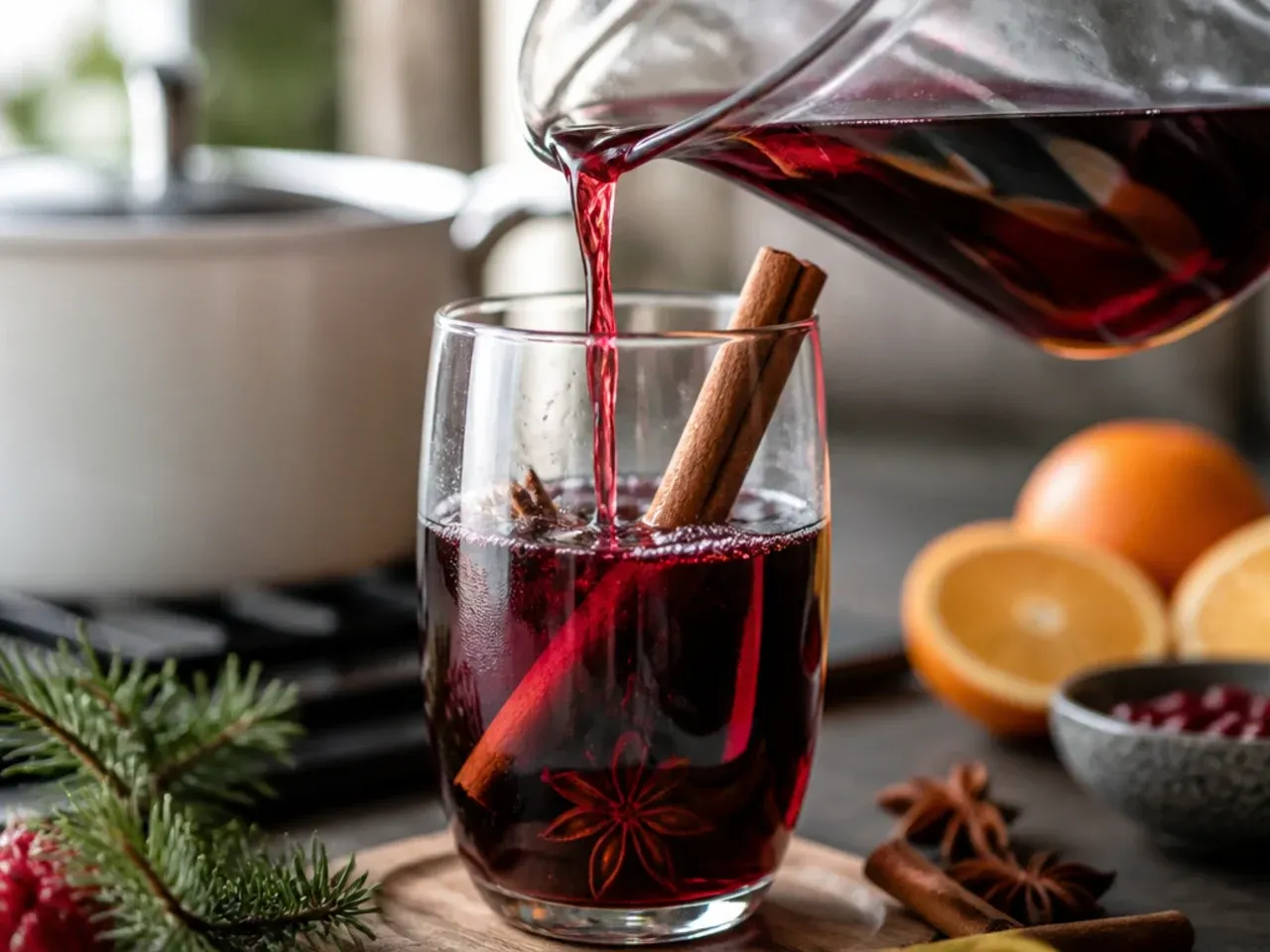 warm holiday drinks recipe step 1