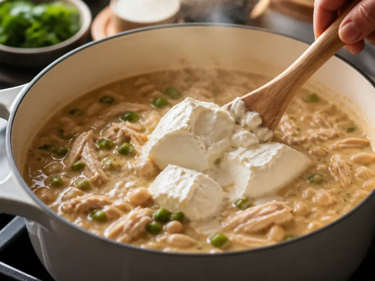 white chicken chili stove top recipe step 5