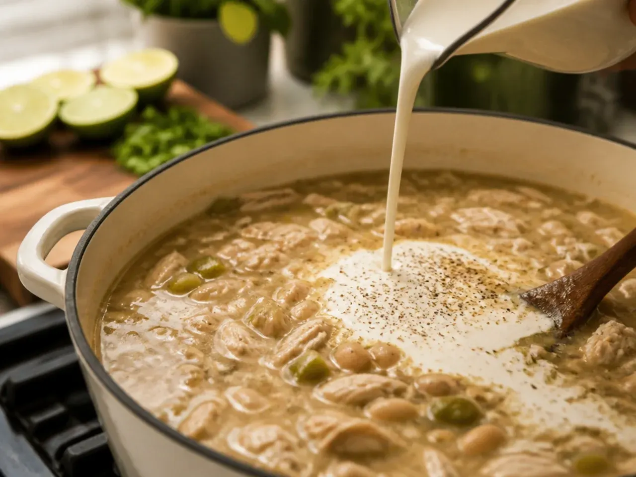 white chicken chili stove top recipe step 6
