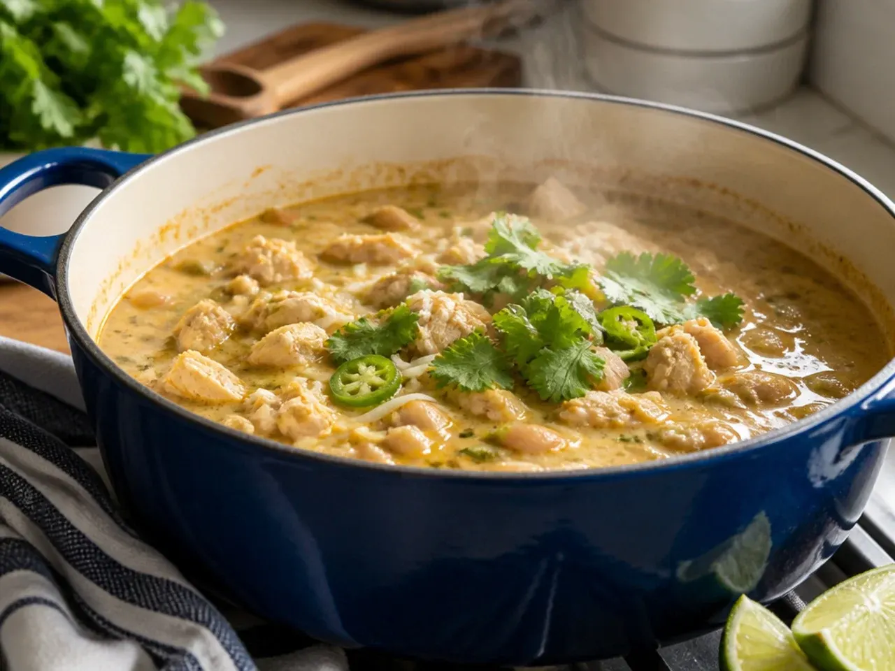 white chicken chili stove top recipe step 7