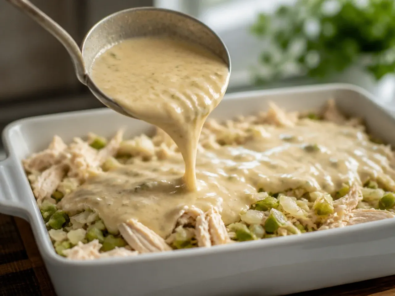 white chicken enchilada casserole recipe step 4