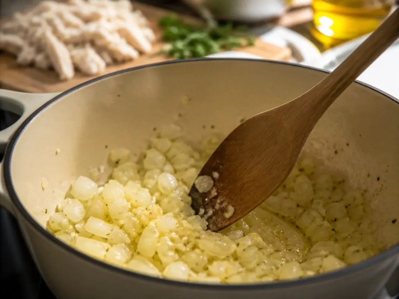white chicken lasagna soup recipe step 1