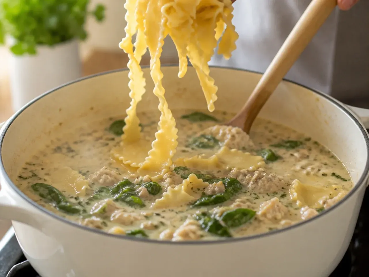 white lasagna soup recipe step 5