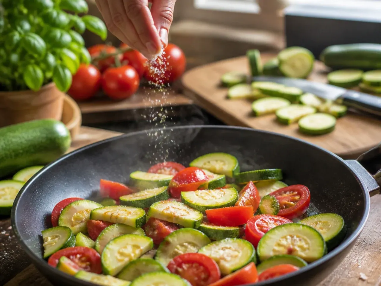 zucchini and tomato recipes recipe step 1