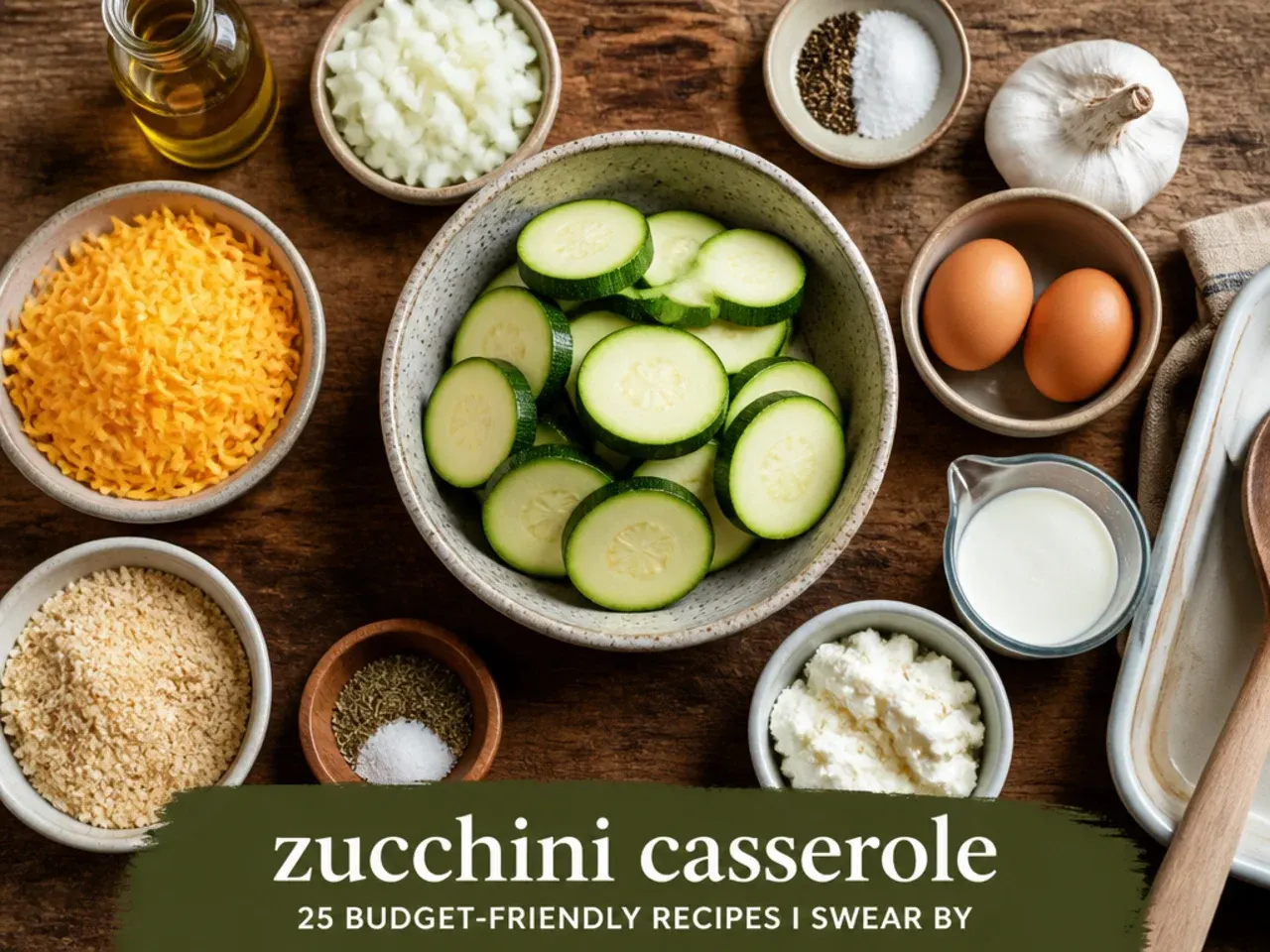 Hands blotting salted zucchini slices dry with kitchen paper