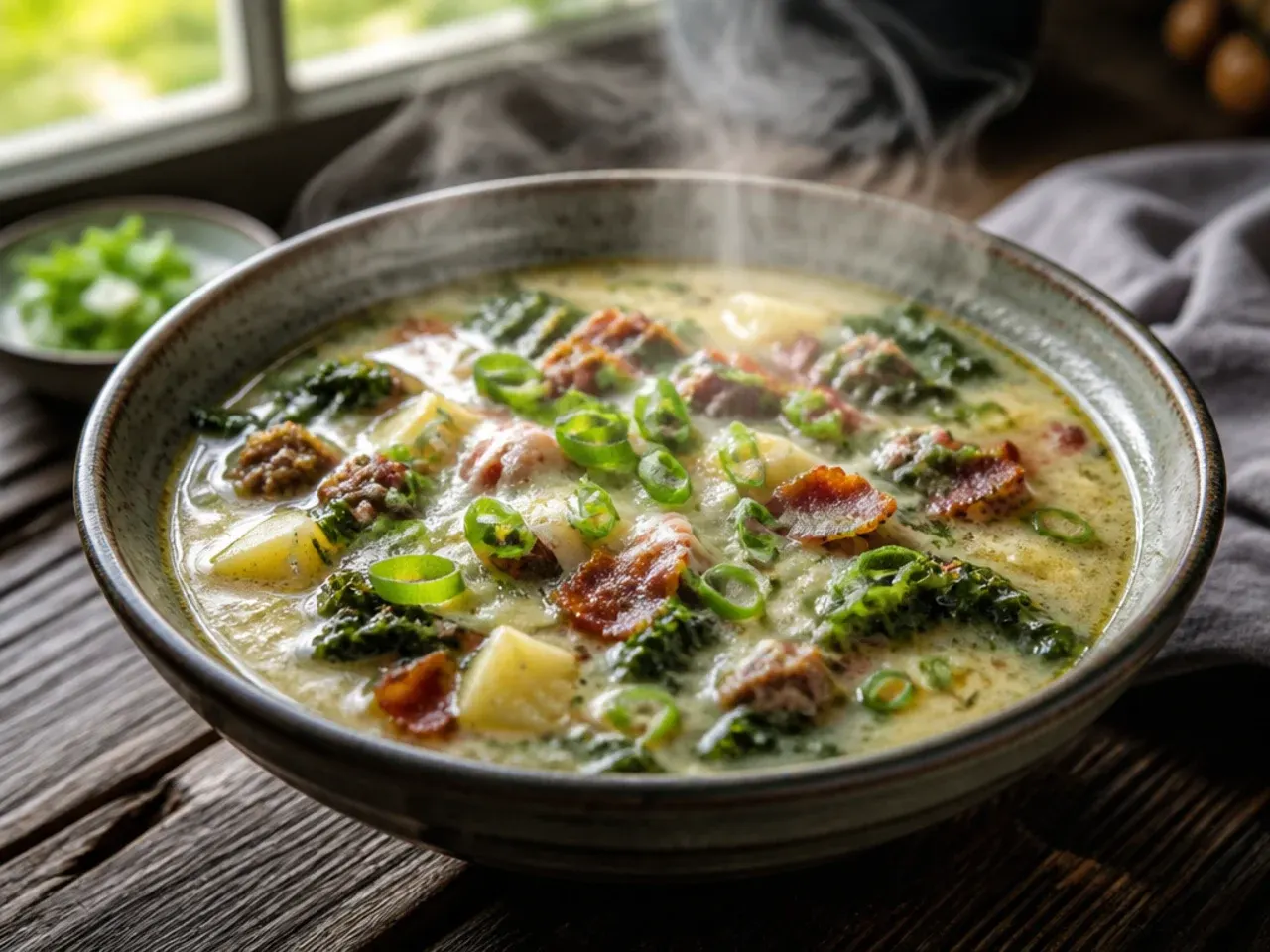 Containers of frozen zuppa toscana soup base ready for meal prep