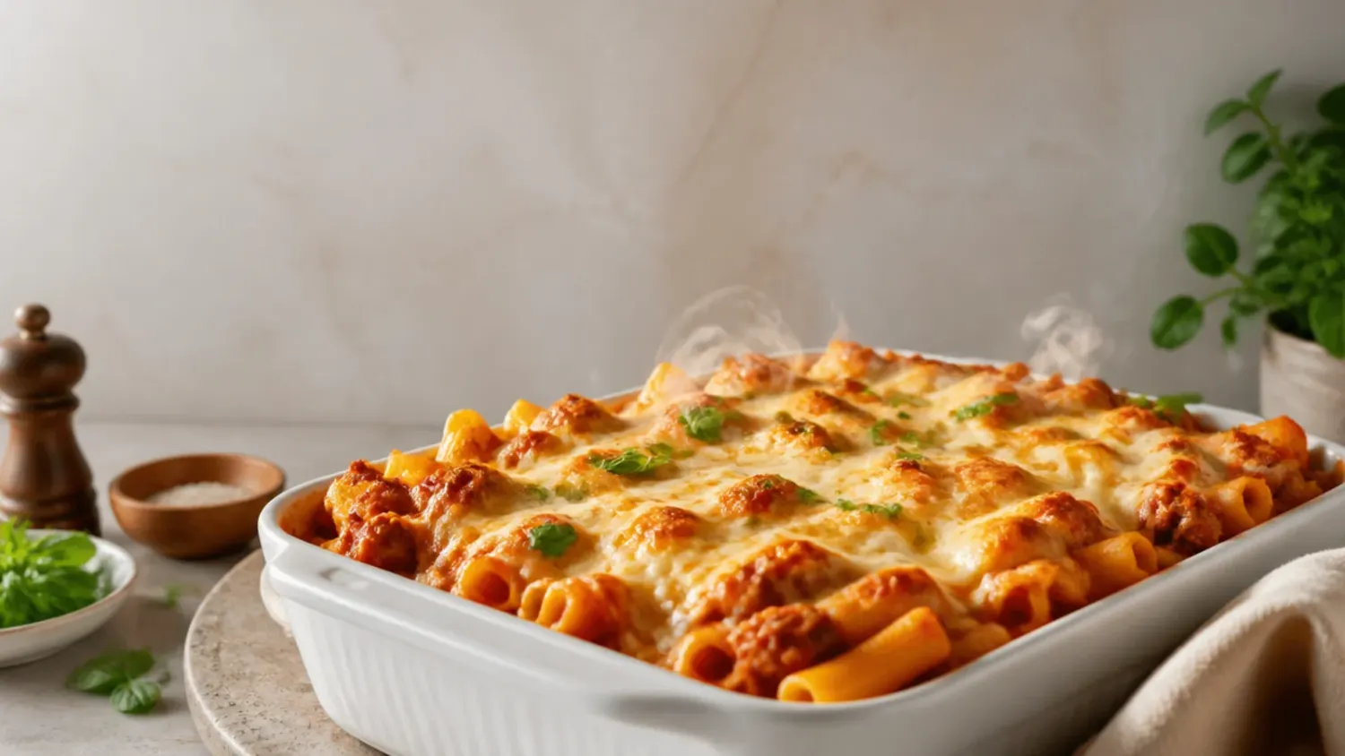 Easy Baked Ziti with Cottage Cheese (Foolproof Recipe)