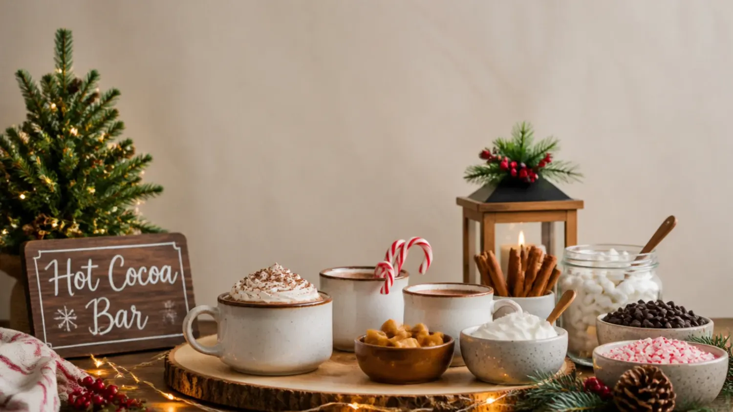 15 Christmas Hot Cocoa Bars for Small Spaces