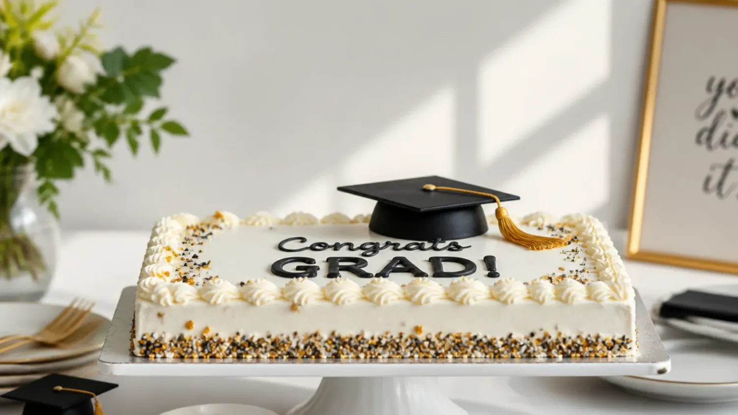 20 Graduation Sheet Cake Ideas That Feed a Crowd