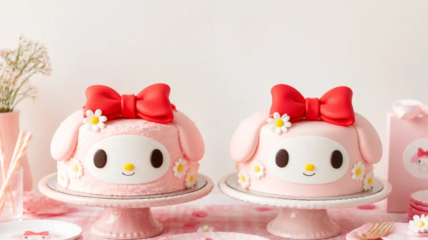 3 Homemade vs Bakery Hello Kitty Cakes