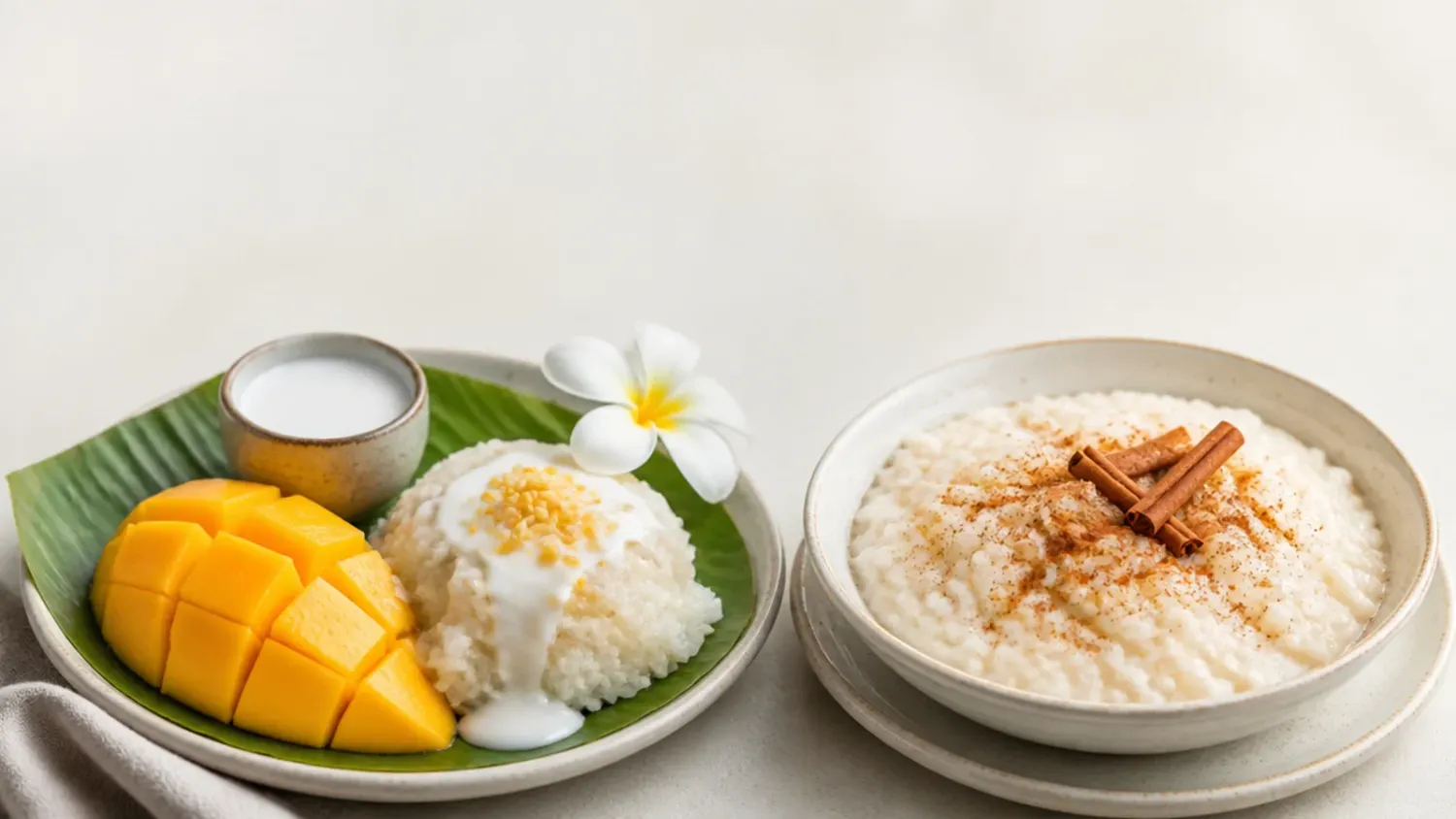 3 Mango Sticky Rice vs Rice Pudding Recipes