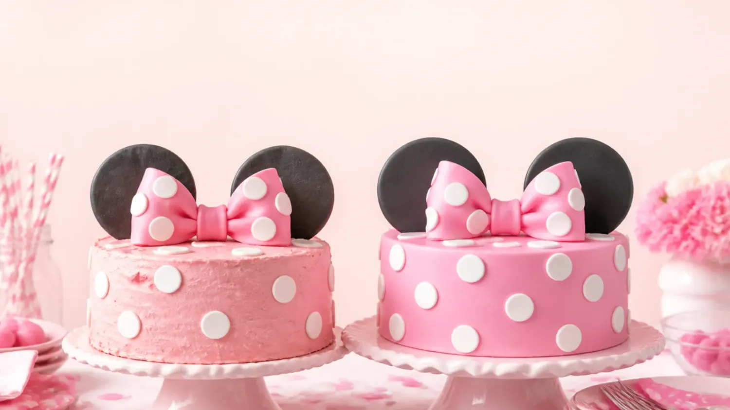 3 Homemade vs Bakery Minnie Mouse Cakes