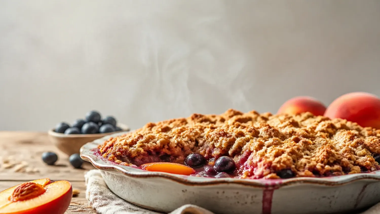 15 Peach and Blueberry Crisp Recipes to Save Tonight