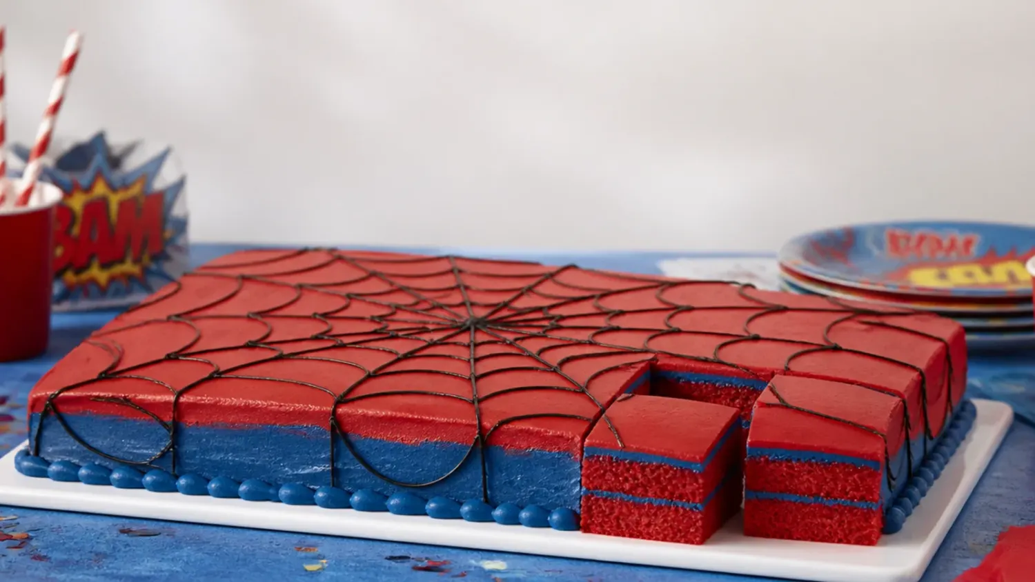 15 Easy Spiderman Sheet Cakes for Parties