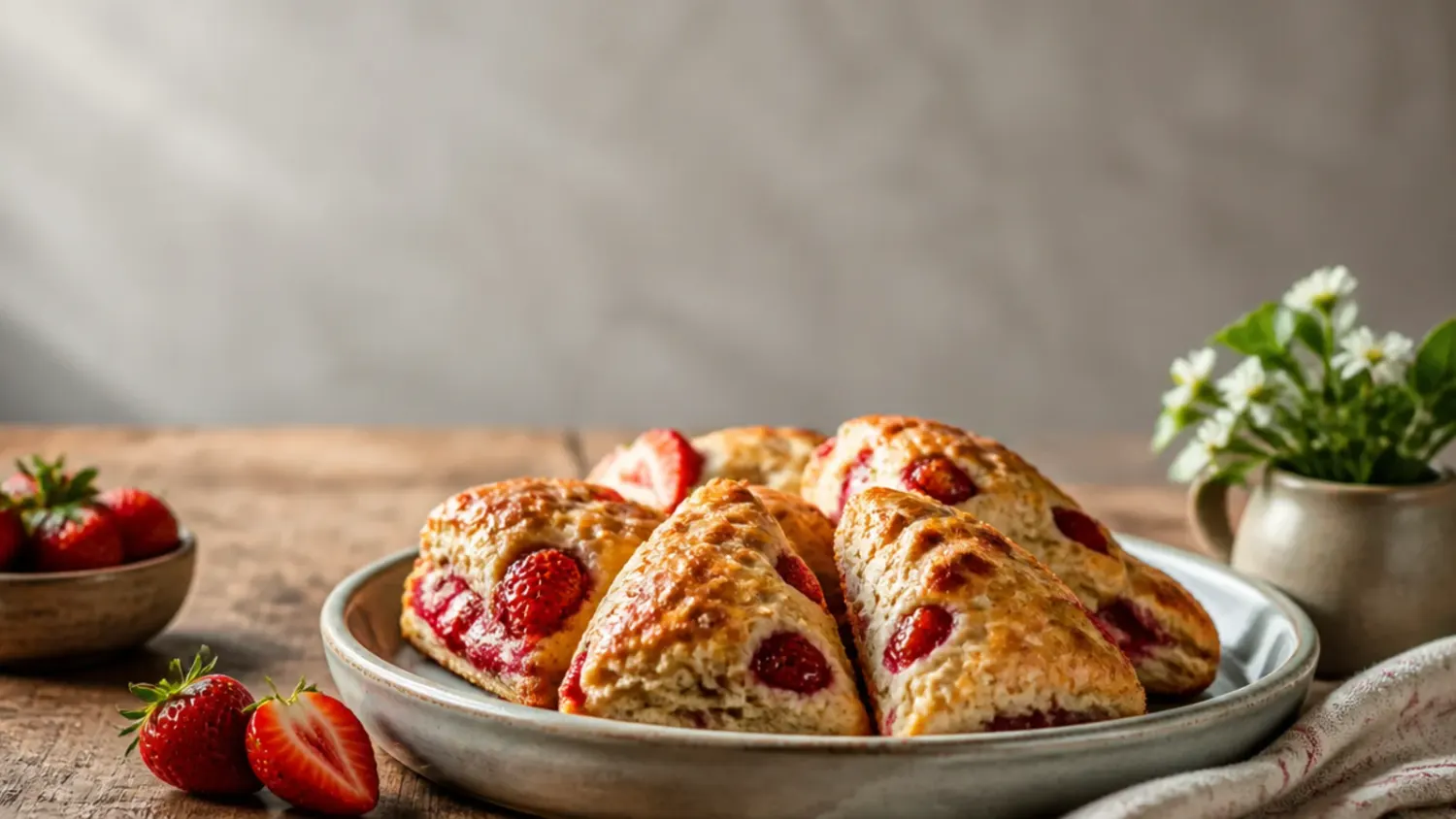 25 Strawberry Scones Recipes You'll Want to Bake Tonight