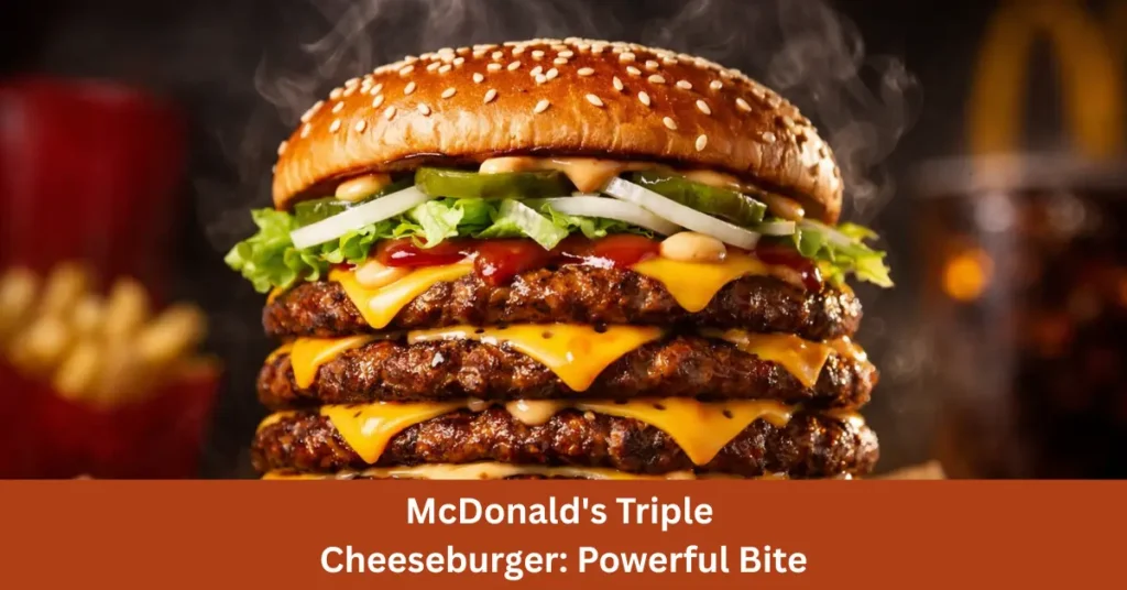 McDonald's Triple Cheeseburger 2026: Powerful Bite